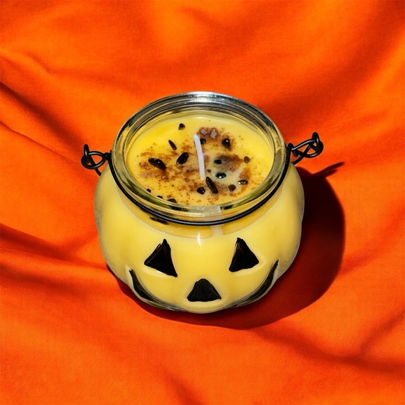 Hand Crafted Other - Autumn 🍂 Brunch Pumpkin Lantern Candle Hand Crafted